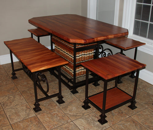 Foxcreek Baskets 36 x 60 Mahogany Bistro table