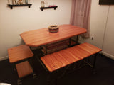 Foxcreek Baskets 36 x 60 Mahogany Bistro table, view 3