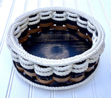 Foxcreek Baskets 8” Lazy Susan Basket-Cottage Black, view 4