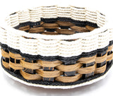 Foxcreek Baskets 9 inch Lazy Susan Basket-Cottage Black, view 2