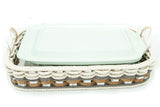 Foxcreek Baskets Casserole Tray 9x13-Cottage Grey, view 6