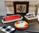 Foxcreek Baskets Casserole Tray 9x13-Cottage Black, view 2