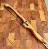 Foxcreek Baskets Gold level Sourdough Bread knife/ Beef Brisket Mahogany Bow Knife, view 2