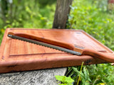 Foxcreek Baskets Gold level Sourdough Bread knife/ Beef Brisket Mahogany Bow Knife, view 5