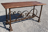 Foxcreek Baskets Bench- Black Walnut and Steel Bench 18x48, view 2