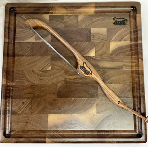 Foxcreek Baskets Cutting board-Black Walnut End Grain w/drip trail