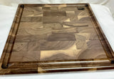 Foxcreek Baskets Cutting board-Black Walnut End Grain w/drip trail, view 2