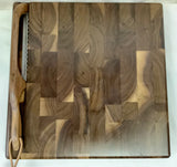 Foxcreek Baskets Cutting board-Black Walnut End Grain w/drip trail, view 4