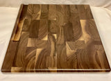 Foxcreek Baskets Cutting board-Black Walnut End Grain w/drip trail, view 5
