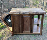 Foxcreek Baskets Black Walnut Kitchen Island with Live Edge Ambrosía Maple Slab, view 2