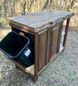 Foxcreek Baskets Black Walnut Kitchen Island with Live Edge Ambrosía Maple Slab, view 4