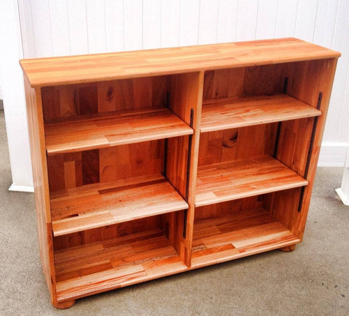 Foxcreek Baskets Book Shelf-- 36x48 Solid Mahogany Book Shelf Unit