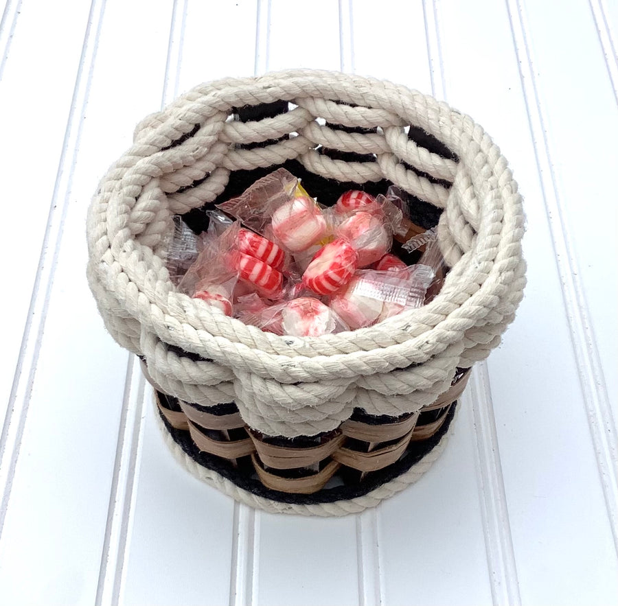 Foxcreek Baskets Candy Basket- Cottage Black