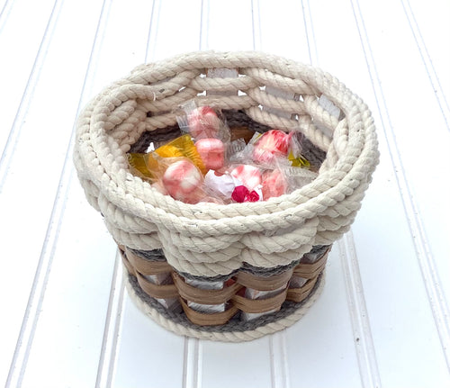 Foxcreek Baskets Candy basket-Cottage Grey