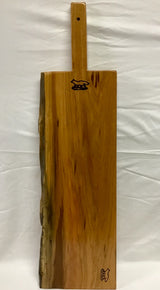Foxcreek Baskets Charcuterie Board- Cherry Live Edge Skinny w/handle, view 2