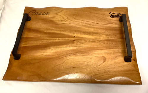 Foxcreek Baskets Charcuterie Board- Mahogany w/waned egde
