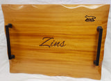 Foxcreek Baskets Charcuterie Board- Mahogany w/waned egde, view 2