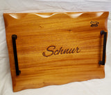Foxcreek Baskets Charcuterie Board- Mahogany w/waned egde, view 4