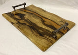 Foxcreek Baskets Charcuterie Board w/Black Limba and handles, view 2