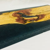 Foxcreek Baskets Charcuterie Board with Cedar and Blue Glitter Epoxy, view 2
