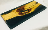 Foxcreek Baskets Charcuterie Board with Cedar and Blue Glitter Epoxy, view 3