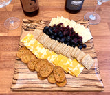 Foxcreek Baskets Charcuterie Board-Zebra Wood w/waned edge, view 2