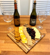 Foxcreek Baskets Charcuterie Board-Zebra Wood w/waned edge, view 3