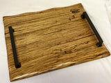 Foxcreek Baskets Charcuterie Board-Zebra Wood w/waned edge, view 5