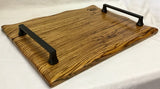 Foxcreek Baskets Charcuterie Board-Zebra Wood w/waned edge, view 6