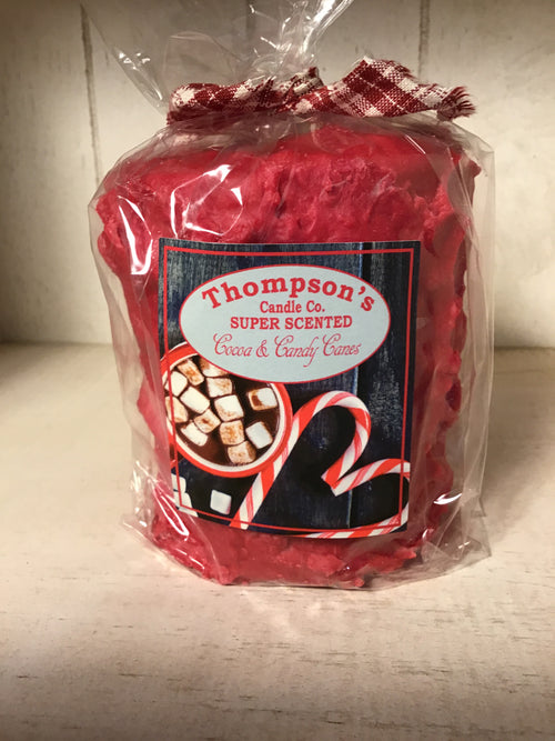 Foxcreek Baskets Candle-Cocoa and candy canes
