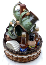 Foxcreek Baskets Coffee Bar Lazy Susan Basket, view 2