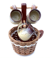 Foxcreek Baskets Coffee Mug Lazy Susan Basket, view 4