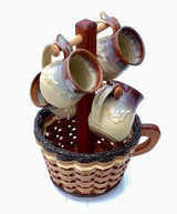 Foxcreek Baskets Coffee Mug Lazy Susan Basket, view 6