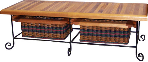 Foxcreek Baskets Table-19x52 Coffee Table/Bench