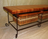 Foxcreek Baskets Table-19x52 Coffee Table/Bench, view 4