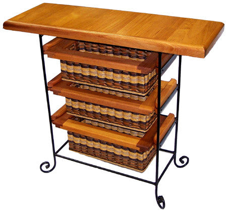 Foxcreek Baskets Table- 14 x36 Console Table