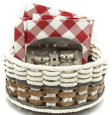 Foxcreek Baskets 9 inch Lazy Susan Basket--Cottage Grey, view 4
