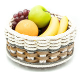 Foxcreek Baskets 9 inch Lazy Susan Basket--Cottage Grey, view 5