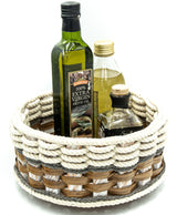 Foxcreek Baskets 9 inch Lazy Susan Basket--Cottage Grey, view 6