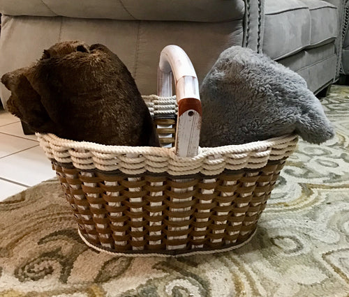 Foxcreek Baskets Fireside Basket- Cottage Grey
