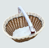 Foxcreek Baskets Fireside Basket- Cottage Grey, view 4