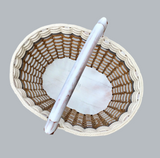 Foxcreek Baskets Fireside Basket- Cottage Grey, view 6