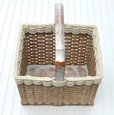 Foxcreek Baskets Lidded Picnic Basket Large-Cottage Grey, view 4