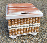 Foxcreek Baskets Ottoman Basket-Cottage Grey, view 5