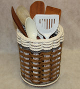 Foxcreek Baskets Utensil Lazy Susan--Grey Cottage, view 4
