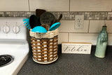 Foxcreek Baskets Utensil Lazy Susan--Grey Cottage, view 5