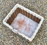 Foxcreek Baskets Cubby Basket--Cottage Grey, view 2
