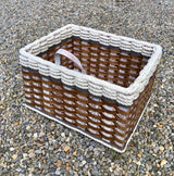 Foxcreek Baskets Cubby Basket--Cottage Grey, view 3
