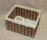 Foxcreek Baskets Cubby Basket--Cottage Grey, view 4