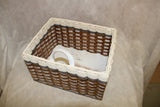 Foxcreek Baskets Cubby Basket--Cottage Grey, view 5